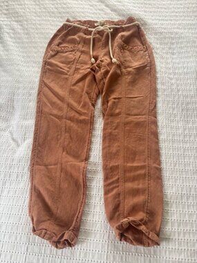 C & C California Light Rust Drawstring Jogger/capris Size XS